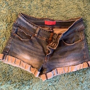 Wax Jean, Butt I Love you! Denim Shorts